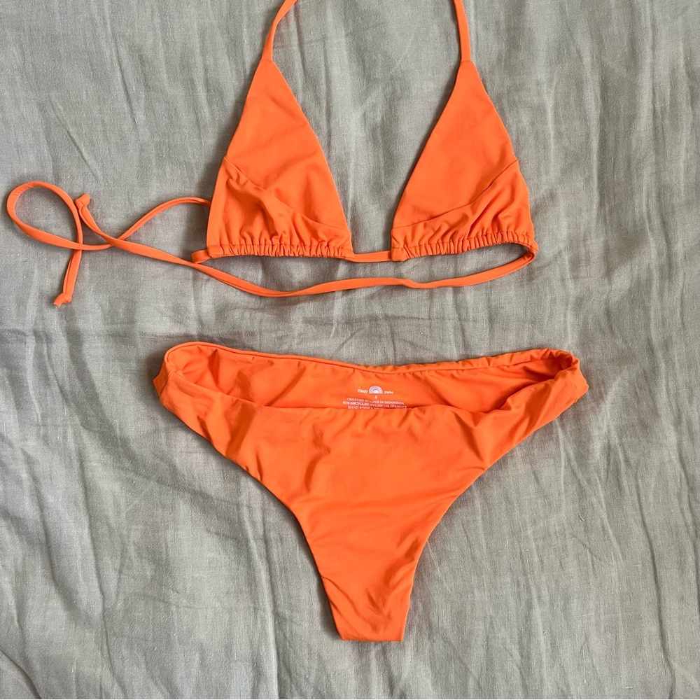 TOAST SWIM triangle top and bottoms